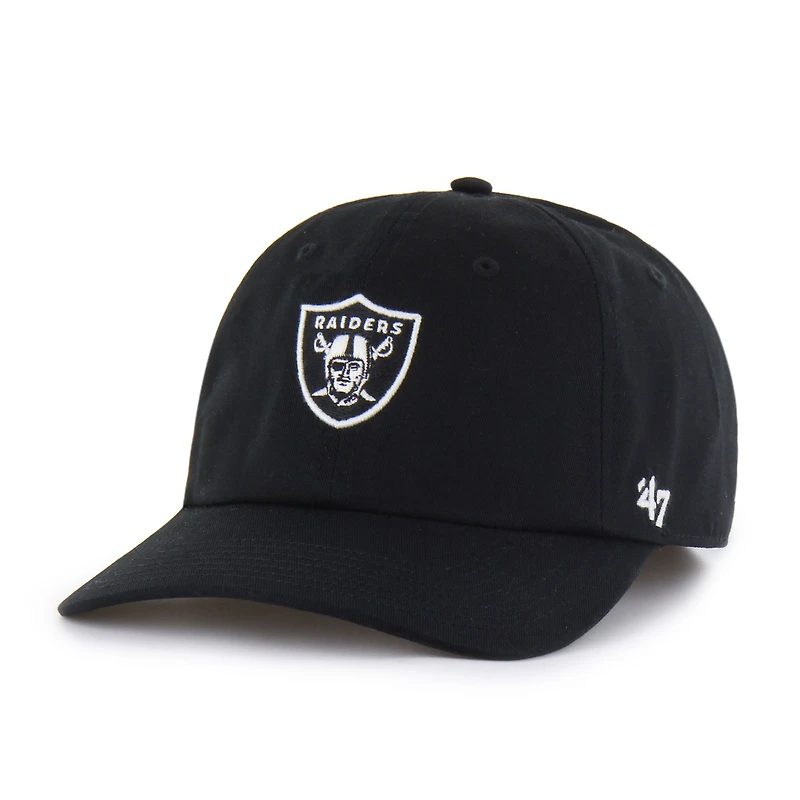 Casquette ajustée noire « 47 » pour homme, modèle Foundational Franchise des Las Vegas Raiders
