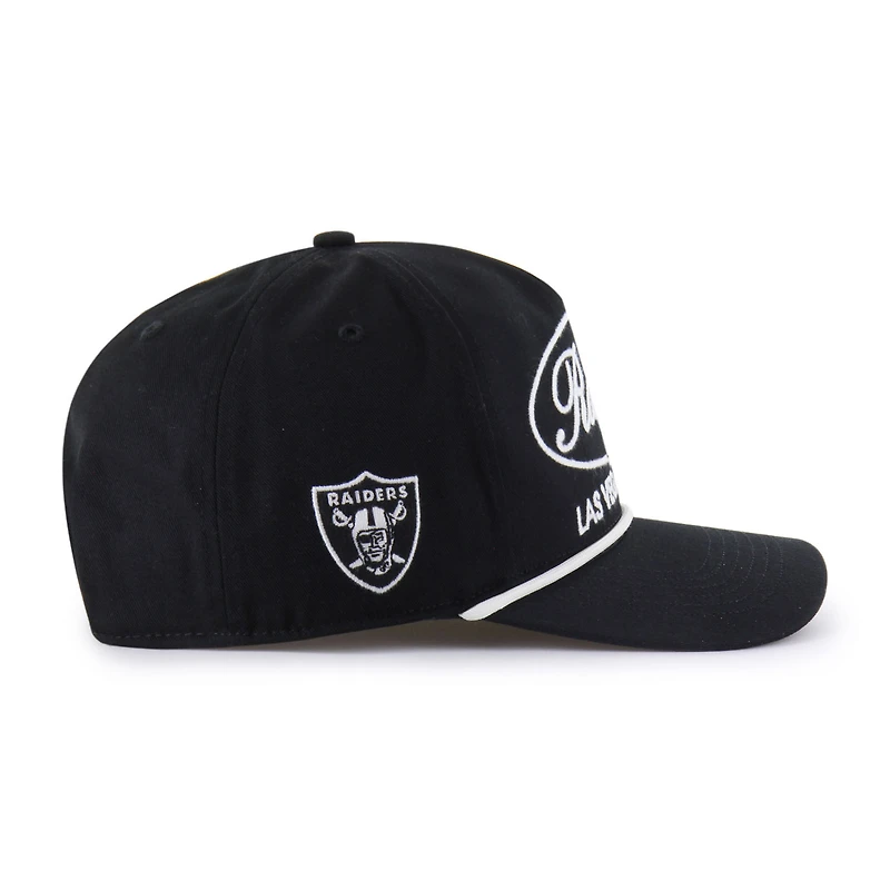 Casquette ajustable Foundational Hitch noire '47 pour homme des Las Vegas Raiders