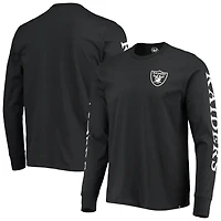 T-shirt à manches longues Franklin des Raiders de Las Vegas '47 noir pour homme