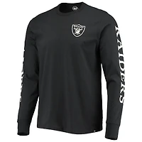 Men's '47 Black Las Vegas Raiders Franklin Long Sleeve T-Shirt