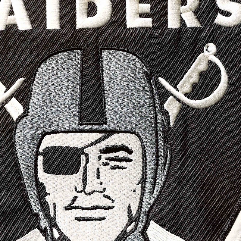 Chandail à capuchon encolure en V Las Vegas Raiders Laser '47 noir pour homme