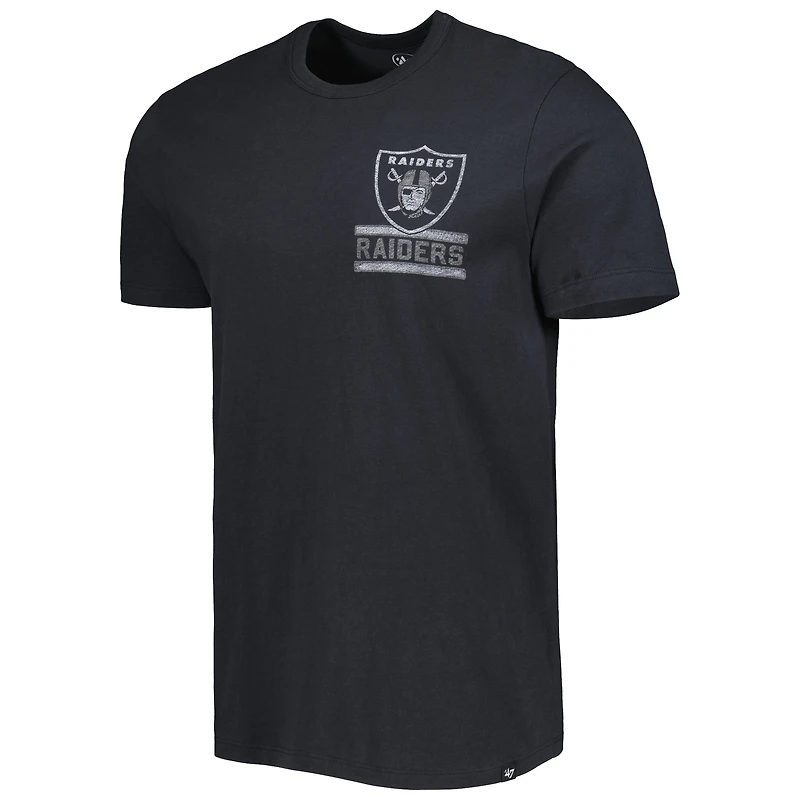 Men's '47 Black Las Vegas Raiders Open Field Franklin T-Shirt