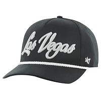 Casquette ajustable Overhand Hitch noire '47 pour homme des Las Vegas Raiders