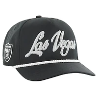 Casquette ajustable Overhand Hitch noire '47 pour homme des Las Vegas Raiders