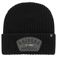 Bonnet en tricot à revers Ridgeway '47 noir des Las Vegas Raiders pour hommes