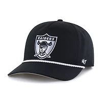 Men's '47  Black Las Vegas Raiders Rope Hitch Adjustable Hat