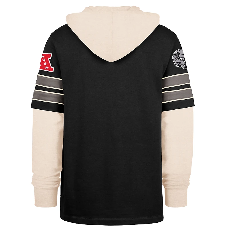 Sweat à capuche noir « 47 » pour homme des Las Vegas Raiders, Split Zone Cornerback Duo