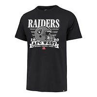 T-shirt noir rétro « 47 » pour homme, motif rayé des Las Vegas Raiders, Franklin