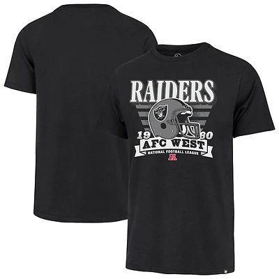 T-shirt noir rétro « 47 » pour homme, motif rayé des Las Vegas Raiders, Franklin