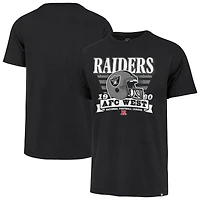 T-shirt noir rétro « 47 » pour homme, motif rayé des Las Vegas Raiders, Franklin