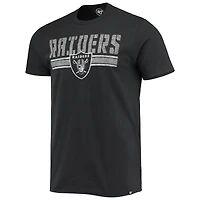 T-shirt à rayures noires de l'équipe Las Vegas Raiders '47 pour homme