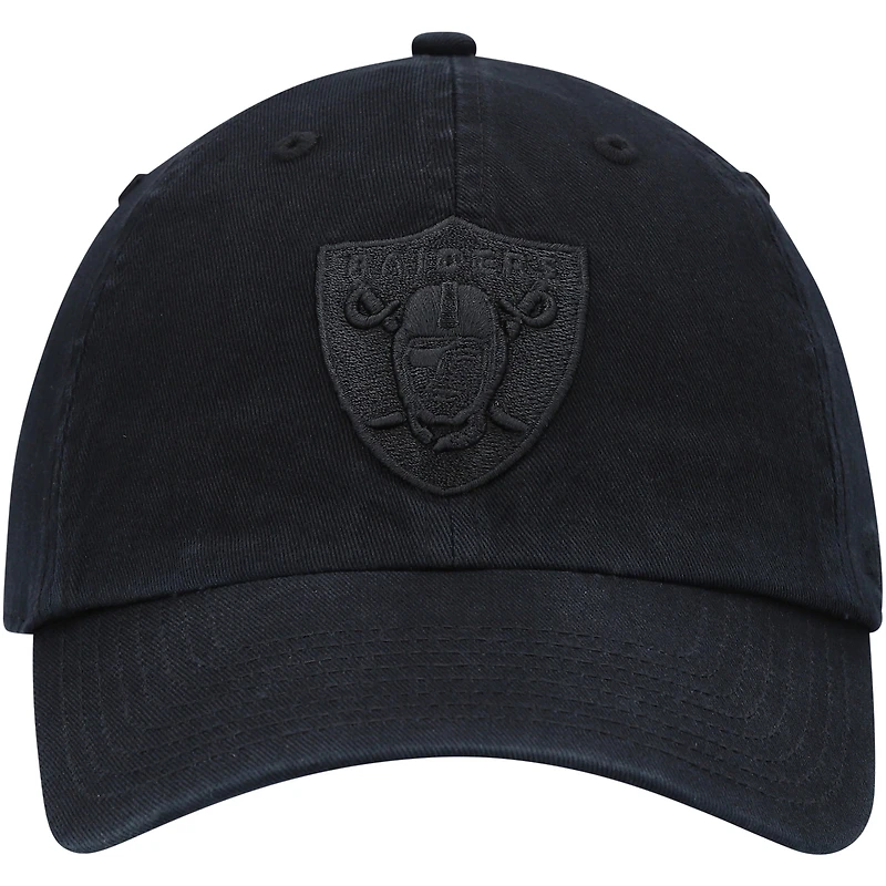 Casquette réglable '47 Black Las Vegas Raiders Team Tonal Clean Up pour homme