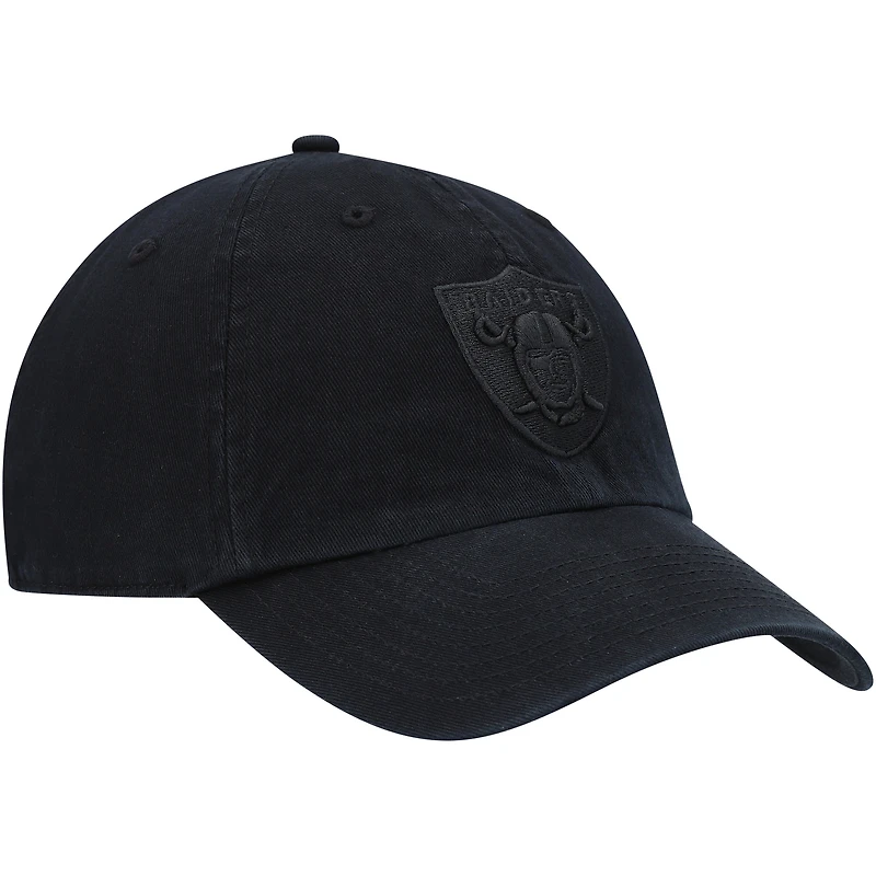 Casquette réglable '47 Black Las Vegas Raiders Team Tonal Clean Up pour homme