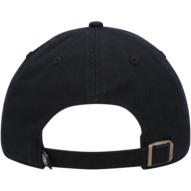 Casquette réglable '47 Black Las Vegas Raiders Team Tonal Clean Up pour homme
