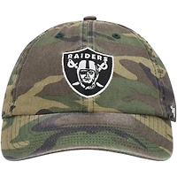 Men's '47 Camo Las Vegas Raiders Woodland Clean Up Adjustable Hat
