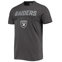Men's '47 Charcoal Las Vegas Raiders Dark Ops Super Rival T-Shirt