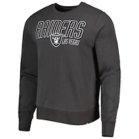 Sweat-shirt pour homme '47 Charcoal Las Vegas Raiders Locked Headline Pullover