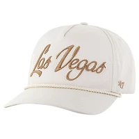 Men's '47 Cream Las Vegas Raiders Overhand Hitch Adjustable Hat