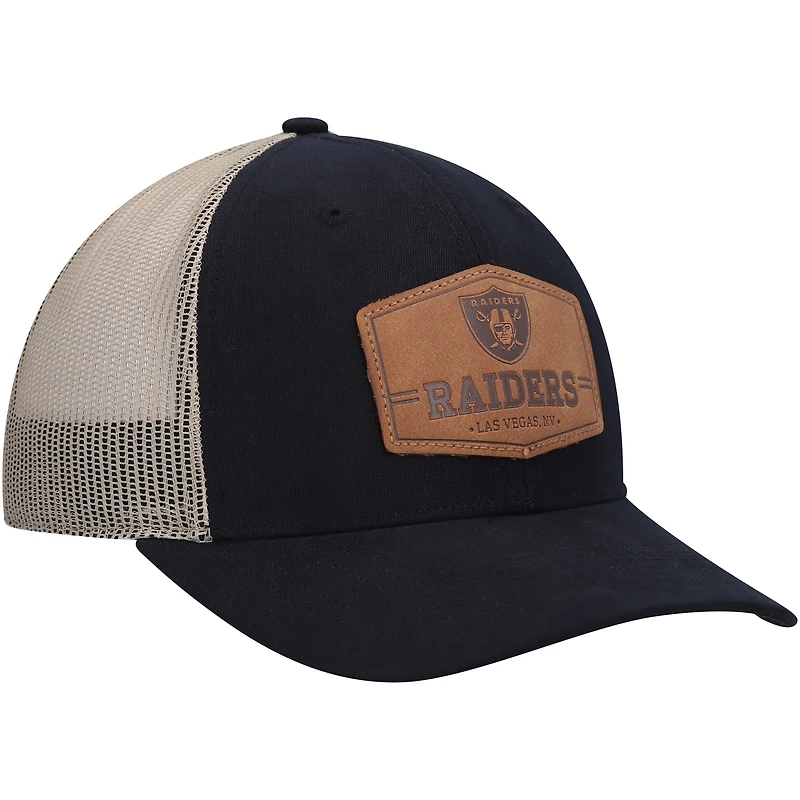 Men's '47 Dark Navy/Natural Las Vegas Raiders Rawhide Trucker Adjustable Hat