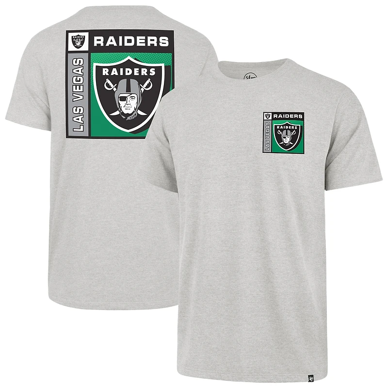 Men's '47  Gray Las Vegas Raiders Chrome Plate Franklin T-Shirt