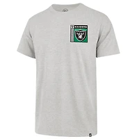 Men's '47  Gray Las Vegas Raiders Chrome Plate Franklin T-Shirt