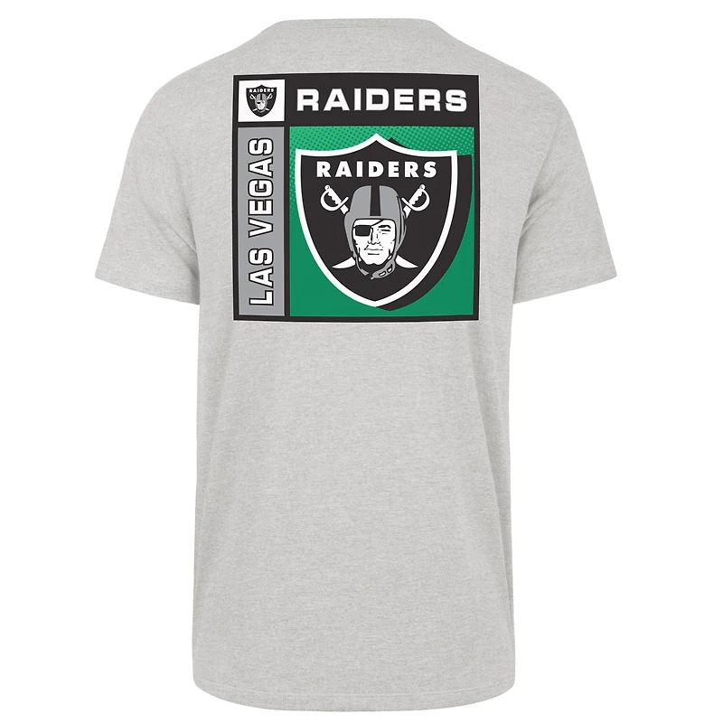 Men's '47  Gray Las Vegas Raiders Chrome Plate Franklin T-Shirt