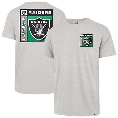 Men's '47  Gray Las Vegas Raiders Chrome Plate Franklin T-Shirt