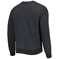 Men's '47 Heathered Black Las Vegas Raiders Bypass Tribeca Pullover Sweatshirt
