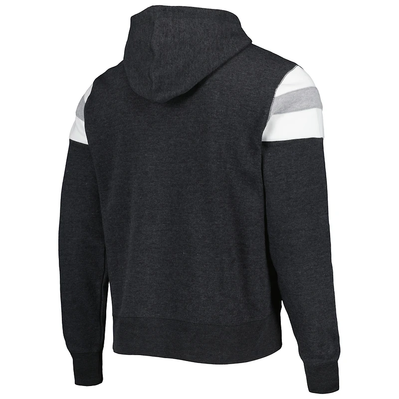 Men's '47 Heathered Black Las Vegas Raiders Premier Nico Pullover Hoodie