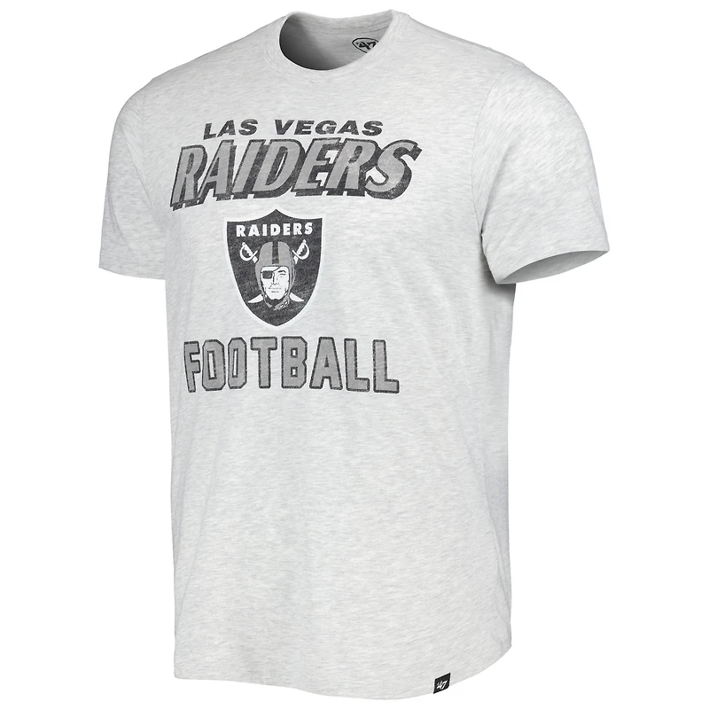T-shirt léger Las Vegas Raiders Dozer Franklin '47 gris chiné pour homme