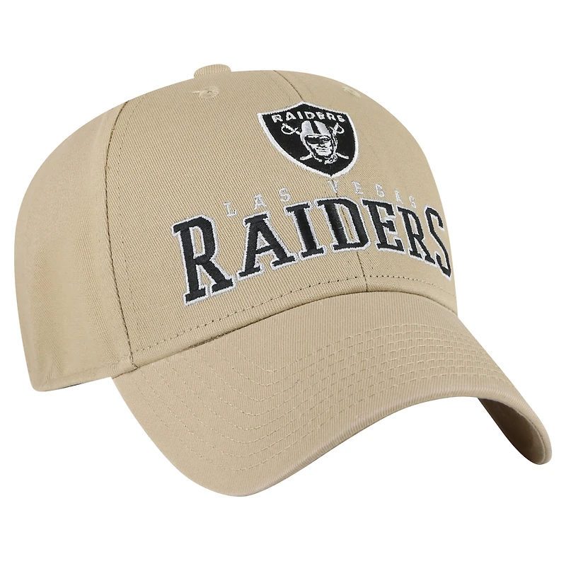 Men's '47 Khaki Las Vegas Raiders Powell MVP Adjustable Hat