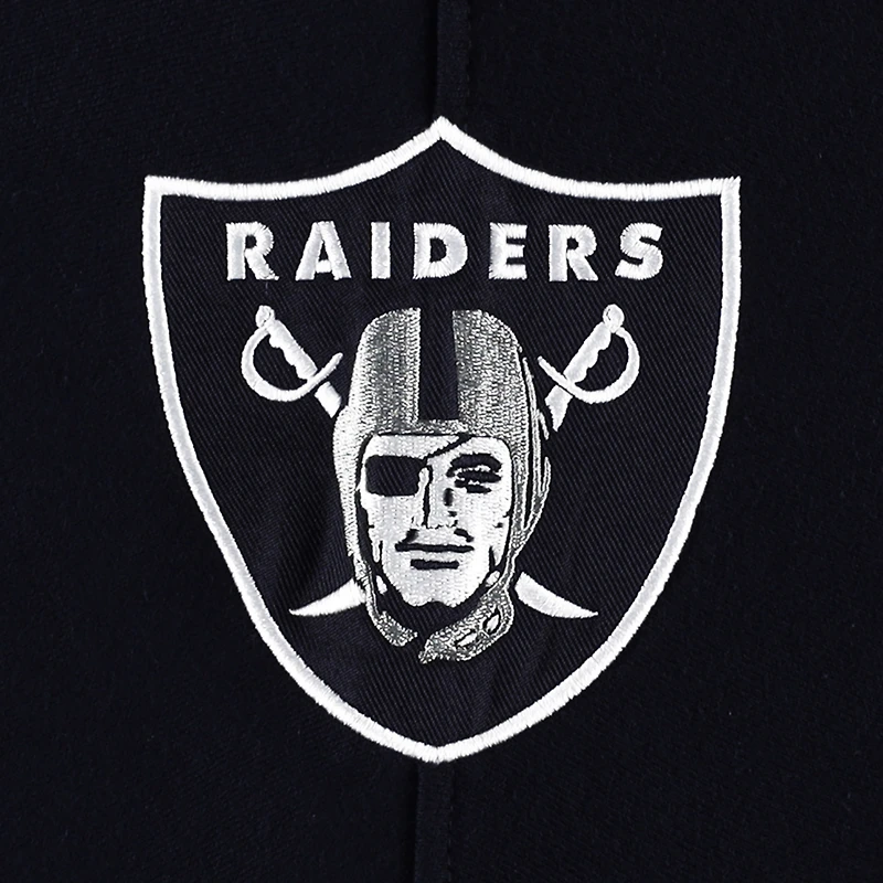 Men's '47 Las Vegas Raiders Heather Gray Gridiron Lace-Up Pullover Hoodie