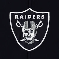 Men's '47 Las Vegas Raiders Heather Gray Gridiron Lace-Up Pullover Hoodie