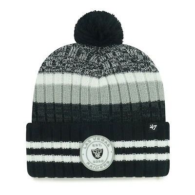 Men's '47 Las Vegas Raiders Quiver Cuffed Knit Hat with Pom
