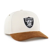 Men's '47 Natural/Brown Las Vegas Raiders Undyed Relaxed Hitch Adjustable Hat