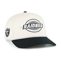 Men's '47  Natural Las Vegas Raiders Frame Out Two Tone Hitch Adjustable Hat