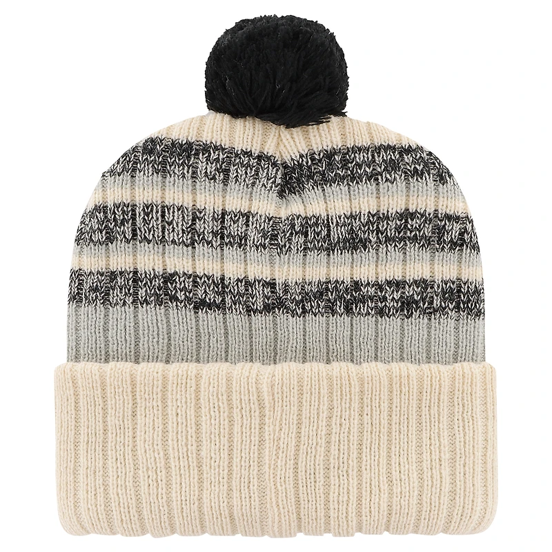 Men's '47  Natural Las Vegas Raiders  Tavern Cuffed Knit Hat with Pom