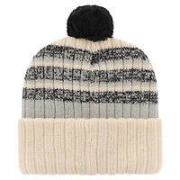 Men's '47  Natural Las Vegas Raiders  Tavern Cuffed Knit Hat with Pom