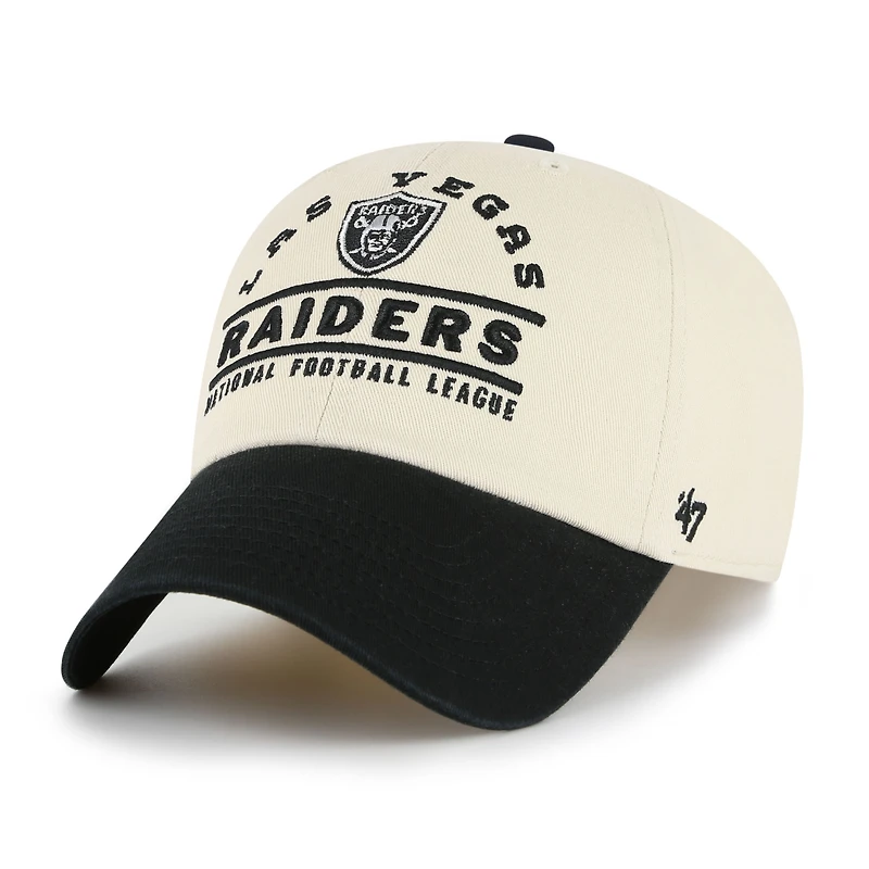 Men's '47  Natural Las Vegas Raiders Windham Clean Up Adjustable Hat
