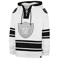 Men's '47  White Las Vegas Raiders After Image Superior Lacer with Hood