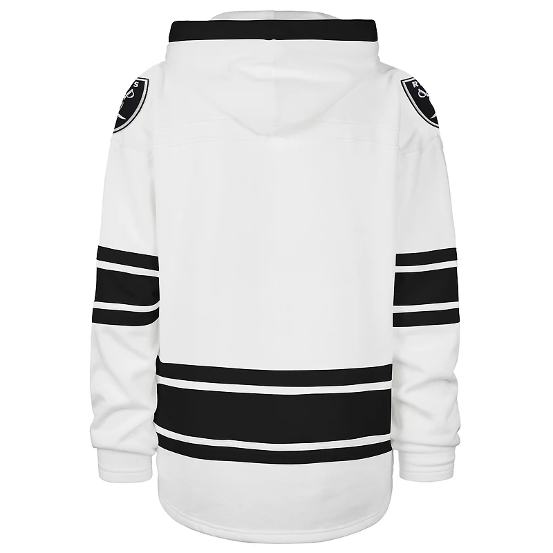 Men's '47  White Las Vegas Raiders After Image Superior Lacer with Hood