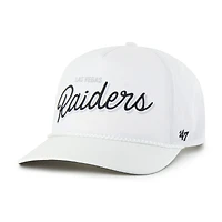 Casquette ajustable blanche « 47 » des Las Vegas Raiders pour homme, modèle Brrr Fairway Hitch