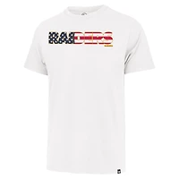 T-shirt Franklin '47 blanc avec drapeau des Raiders de Las Vegas pour hommes