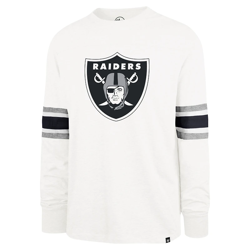 Men's '47 White Las Vegas Raiders Gridiron Premier Brex Long Sleeve T-Shirt