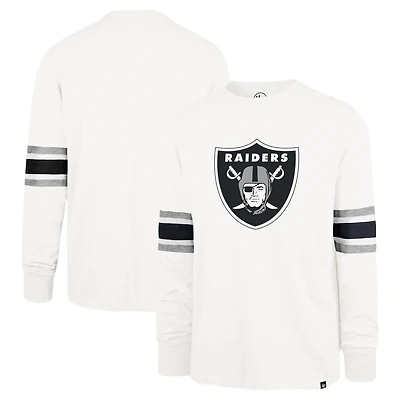 Men's '47 White Las Vegas Raiders Gridiron Premier Brex Long Sleeve T-Shirt