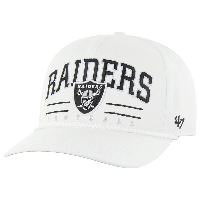 Men's '47 White Las Vegas Raiders Roscoe Hitch Rope Adjustable Hat