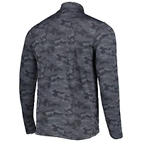 Sweat-shirt noir à fermeture éclair quart de tour pour homme des Las Vegas Raiders Brigade d'Antigua