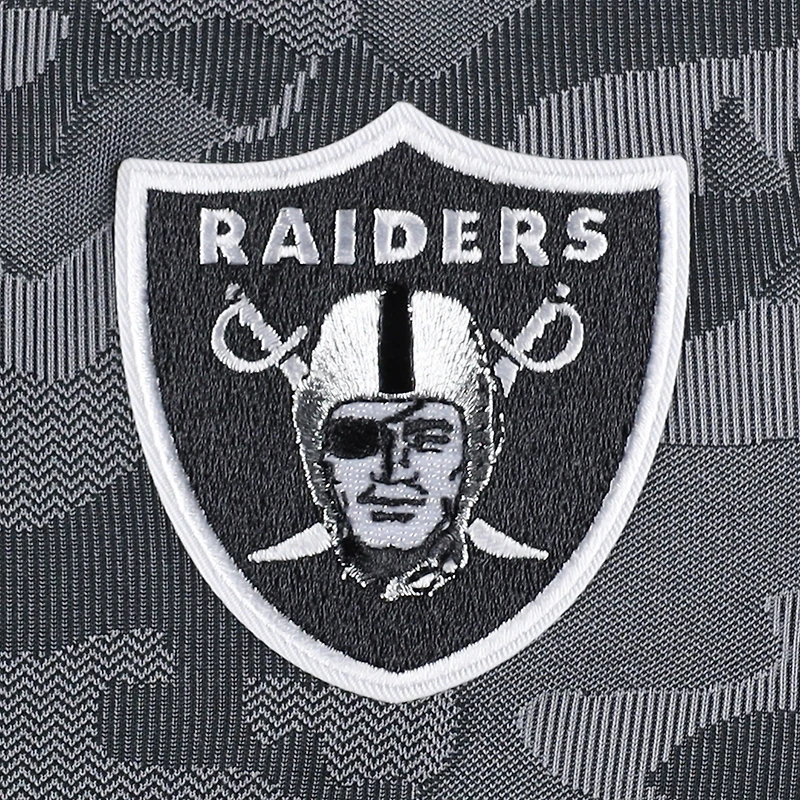 Sweat-shirt noir à fermeture éclair quart de tour pour homme des Las Vegas Raiders Brigade d'Antigua