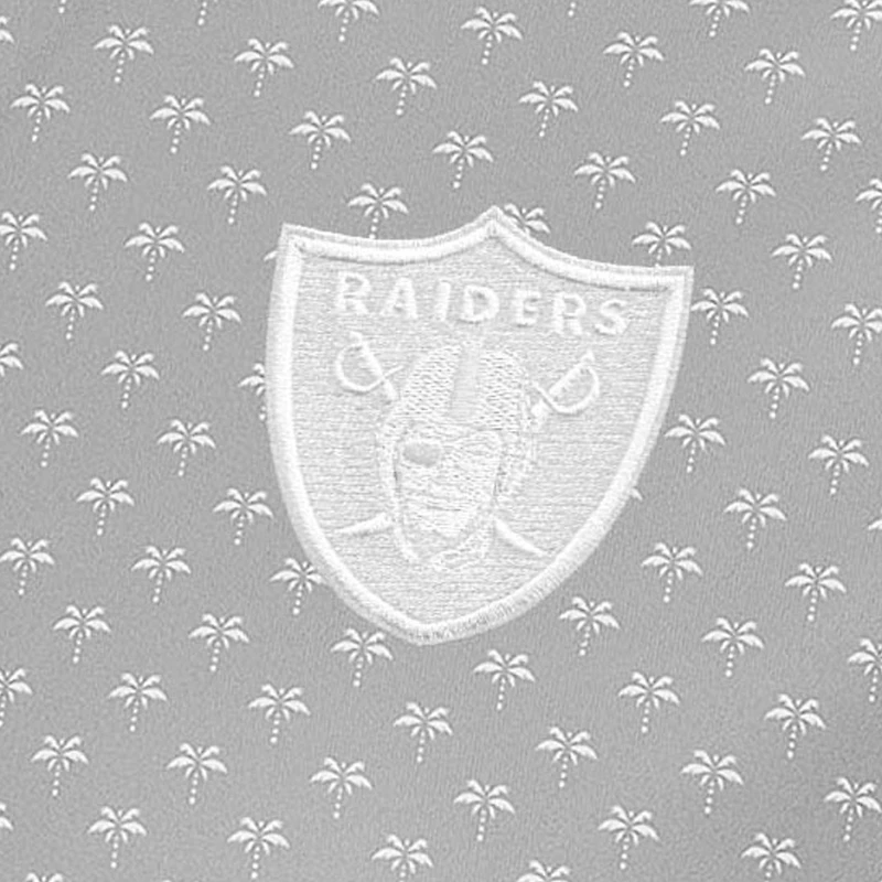 Men's Antigua Gray Las Vegas Raiders Kona Polo