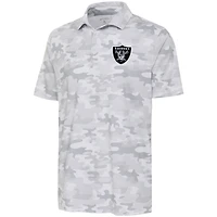 Men's Antigua White Las Vegas Raiders Collide Polo